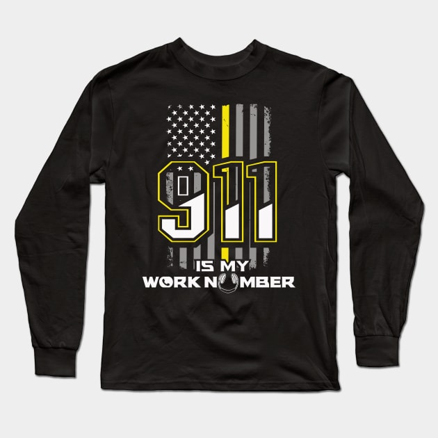 911 dispatcher gift Long Sleeve T-Shirt by Jandjprints